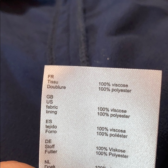 SOLD! Maje Renie Crepe Navy Wrap Dress M NWT - Picture 9 of 9